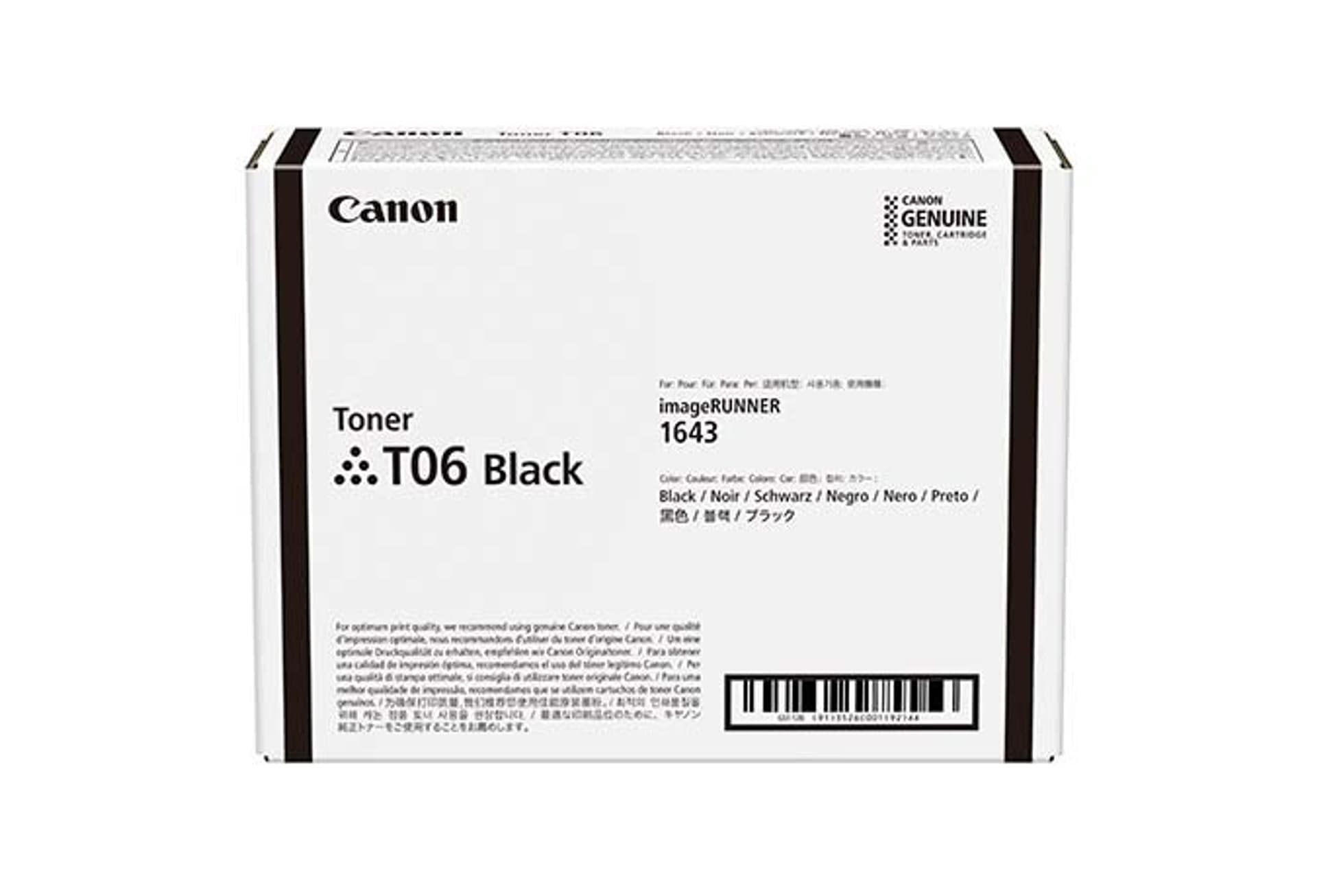 

Canon oryginalny toner T06, black, 20500s, 3526C002, Canon imageRUNNER 1643i, 1643iF, O