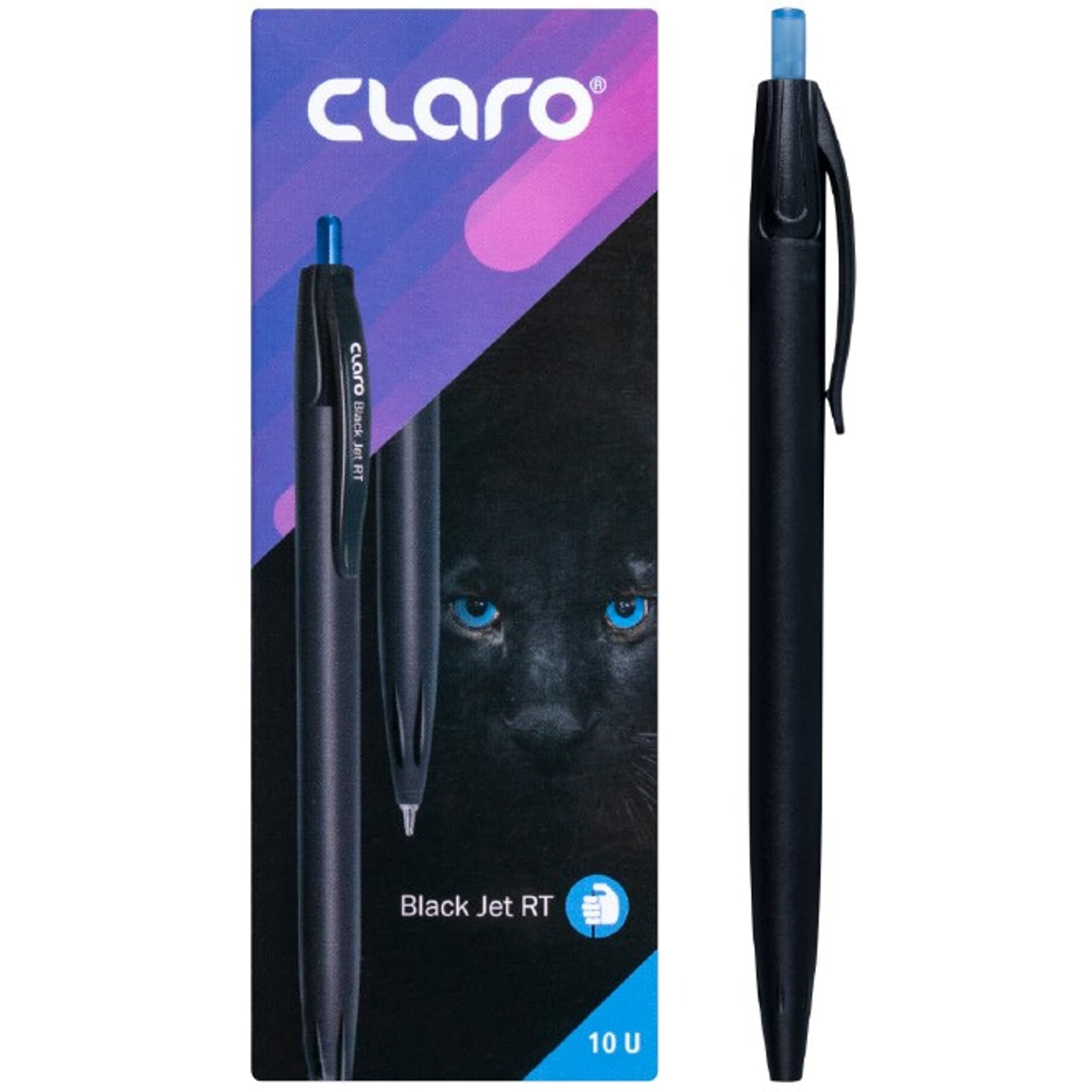 

Długopis automatyczny CLARO BLACK JET RT 1,0mm niebieski