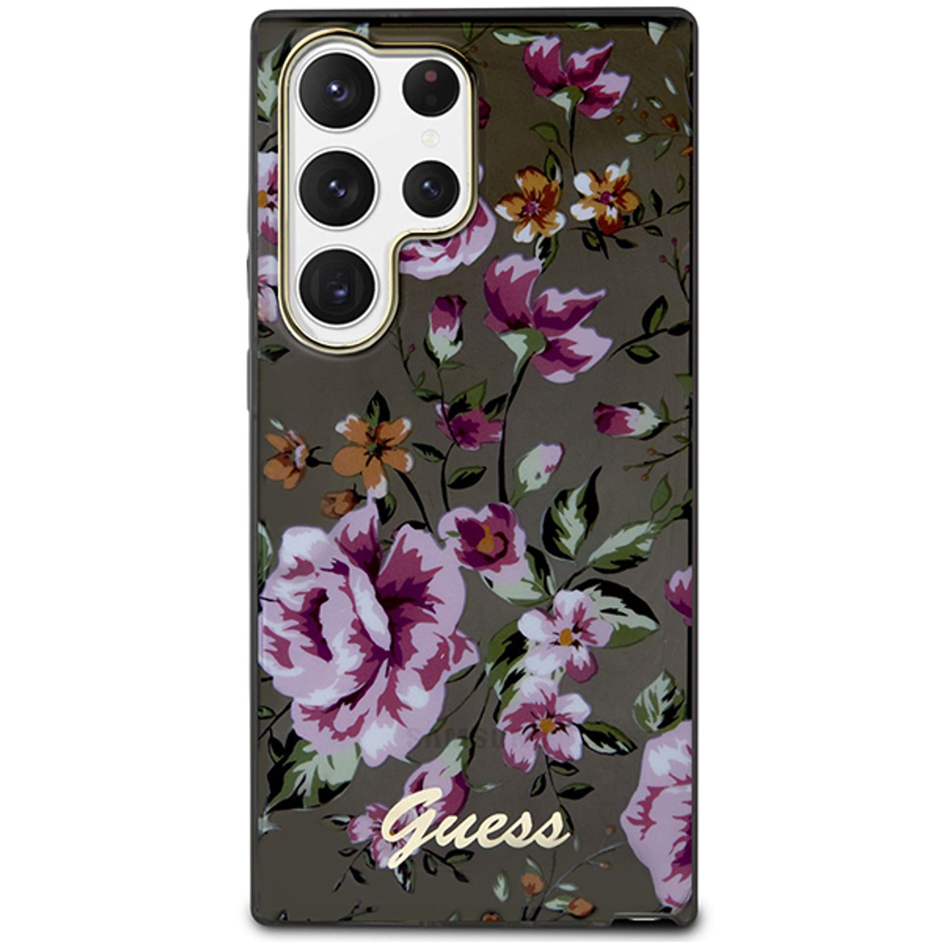 

Guess GUHCS23LHCFWSK S23 Ultra S918 czarny/black hardcase Flower Collection