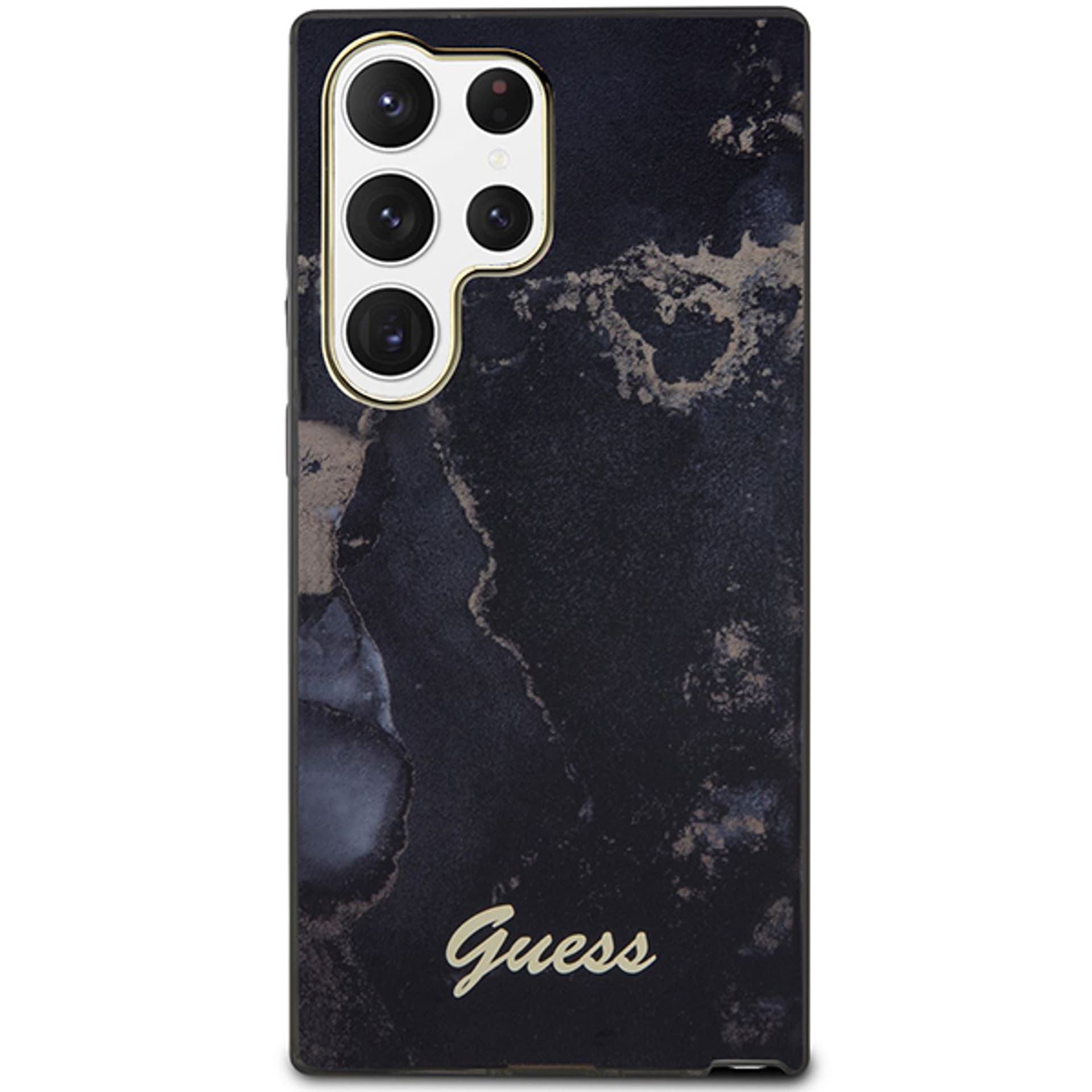 

Guess GUHCS23LHTMRSK S23 Ultra S918 czarny/black hardcase Golden Marble Collection