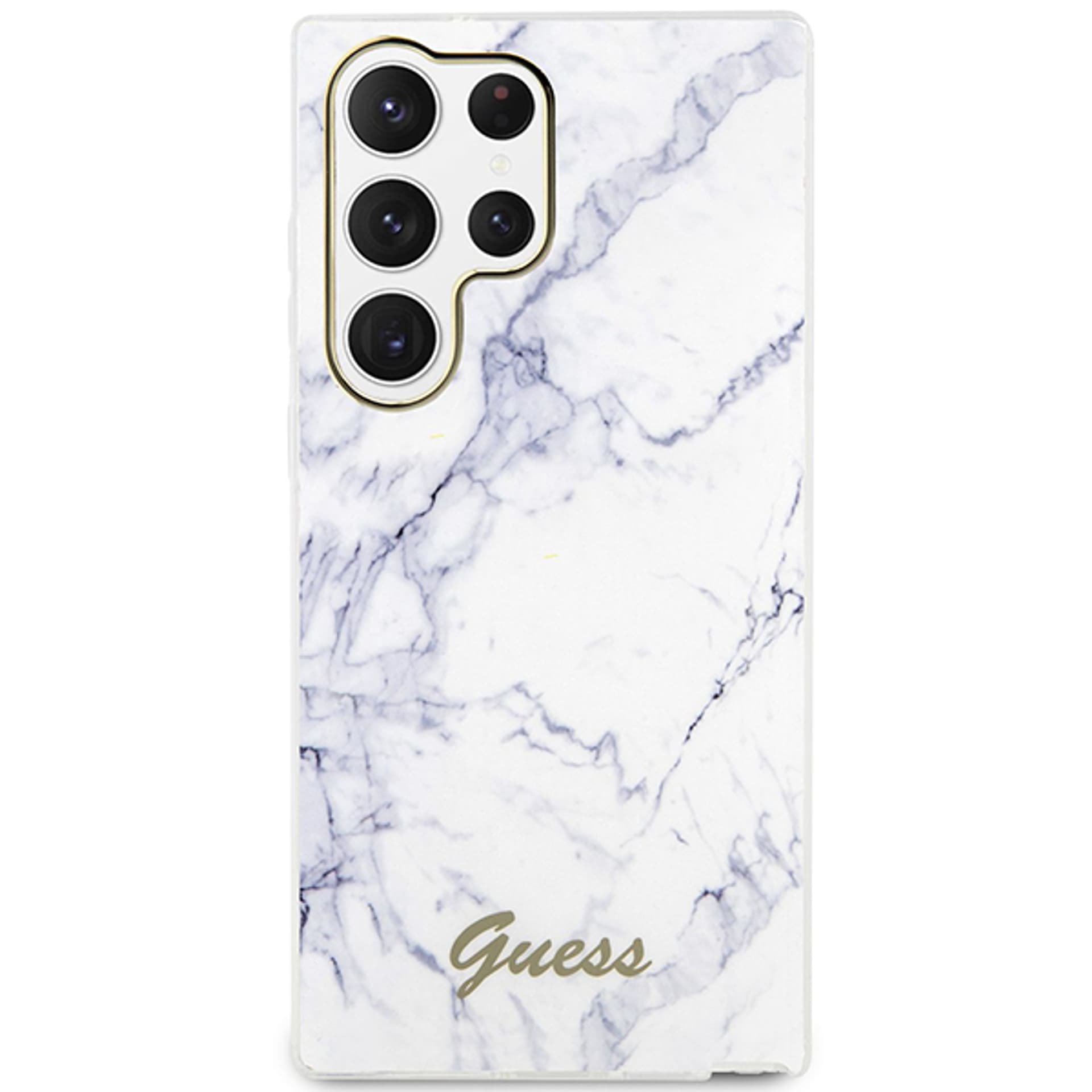 

Guess GUHCS23LPCUMAH S23 Ultra S918 biały/white hardcase Marble