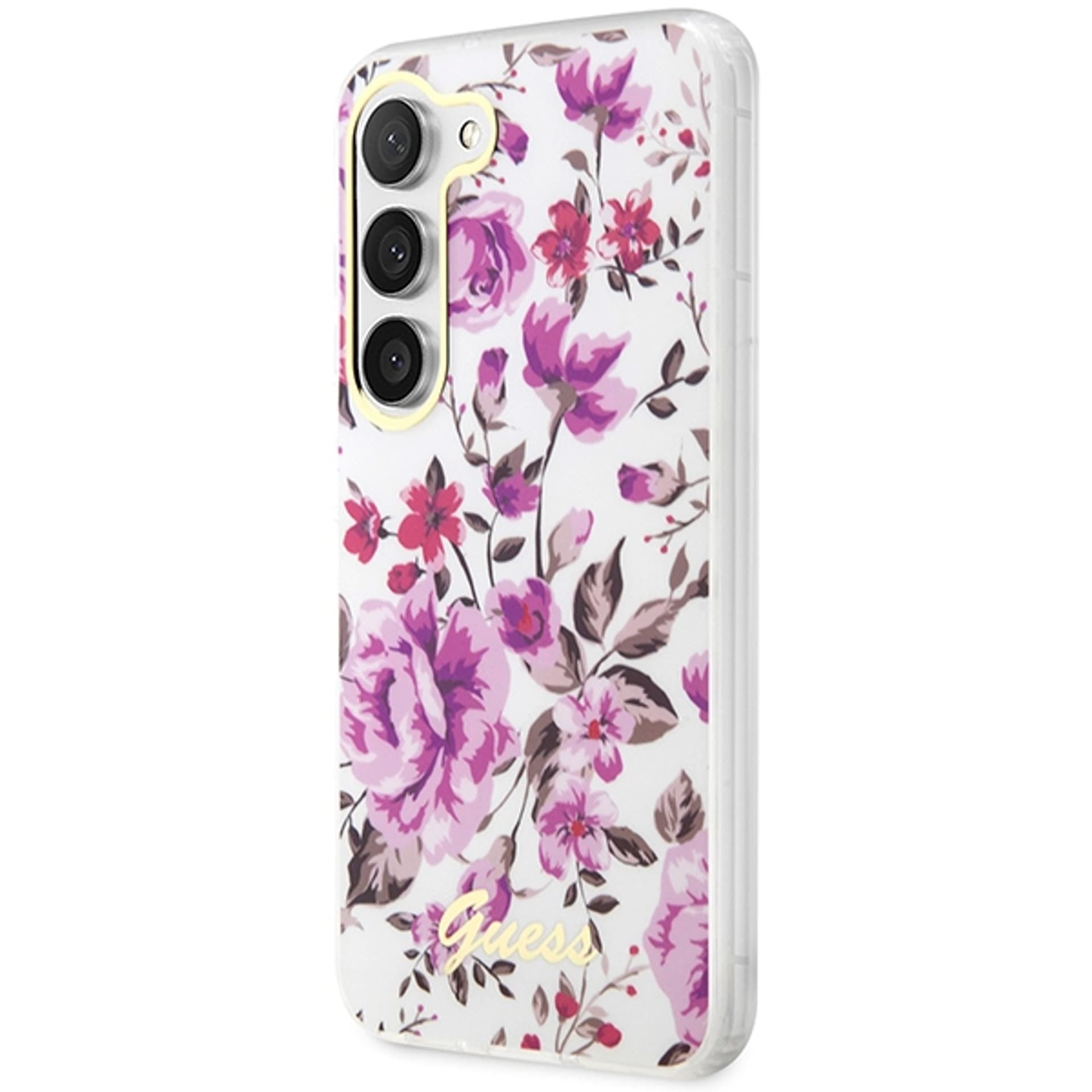 

Guess GUHCS23SHCFWST S23 S911 biały/white hardcase Flower Collection