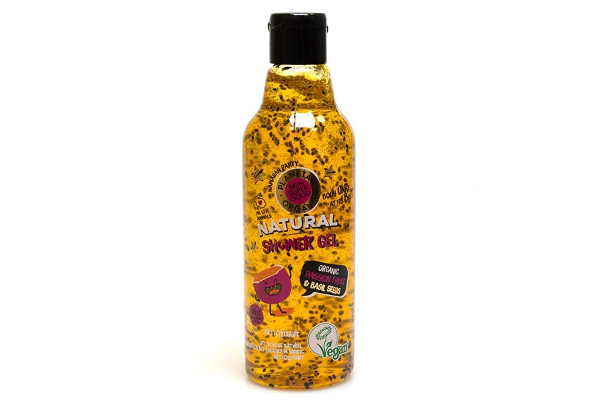 

SKIN SUPER GOOD. Natural shower gel Organic passion fruit & basil seeds, 250 ml