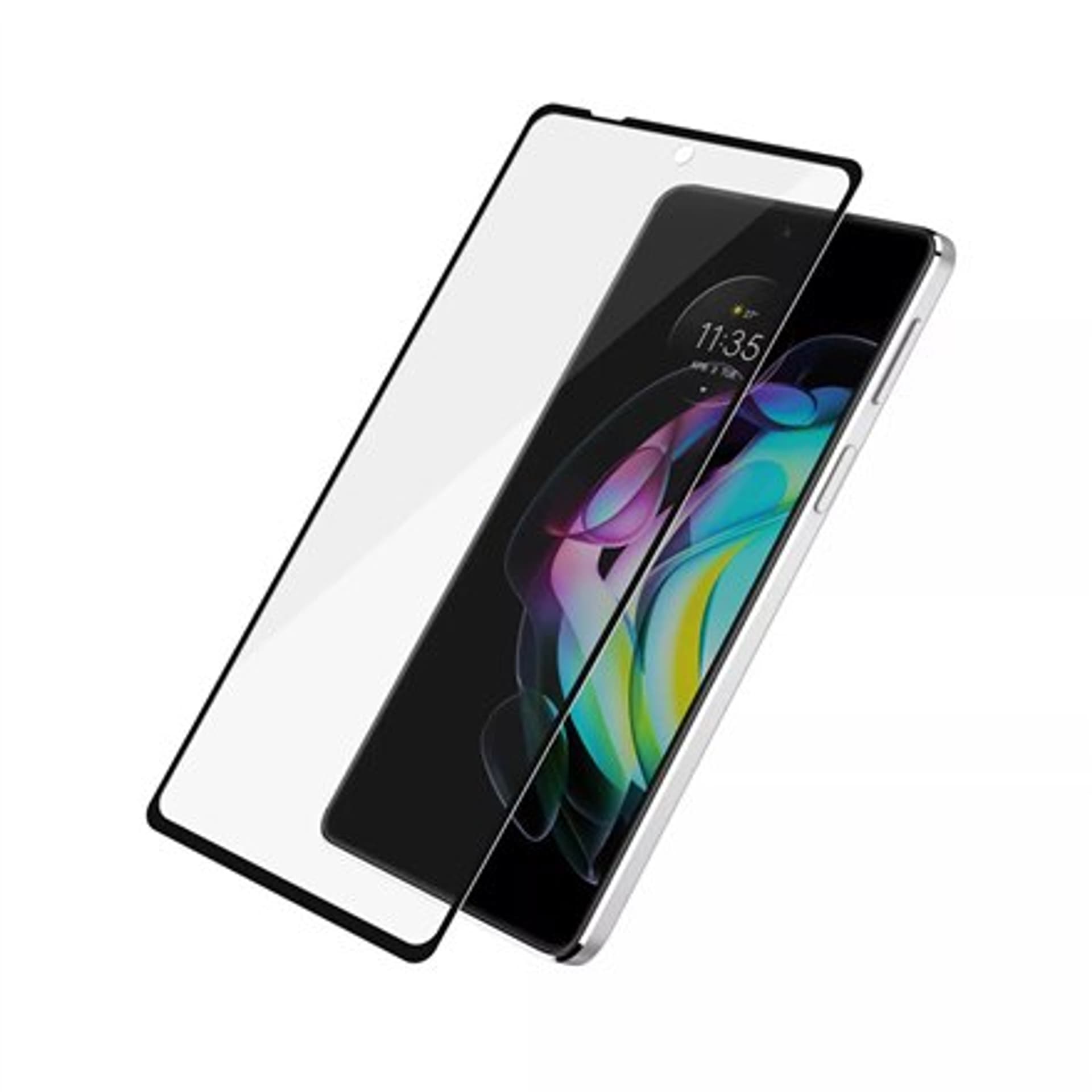 

Osłona ekranu PanzerGlass, Motorola, Moto edge 20 CF, szkło, czarna, przyjazna dla etui