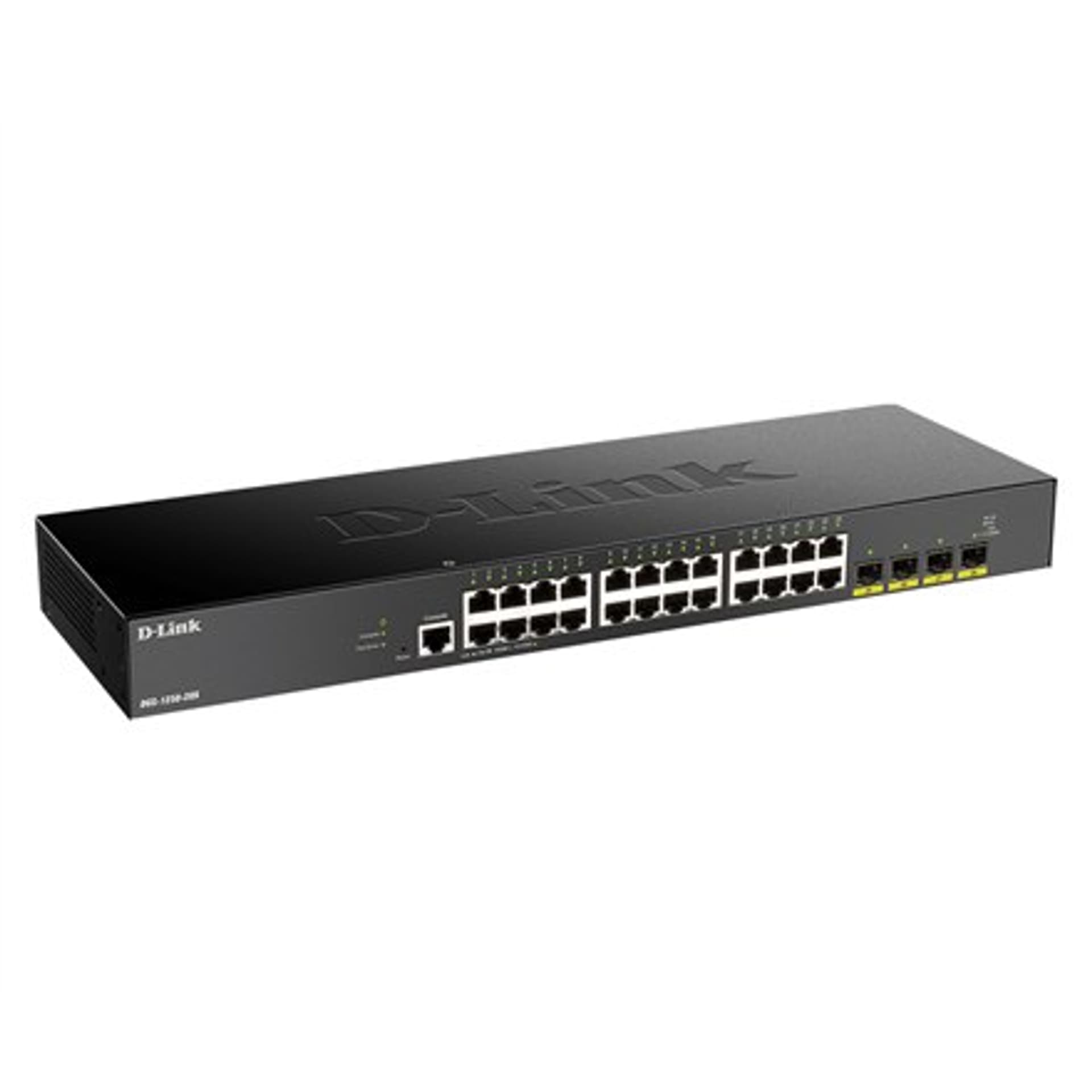

Przełącznik D-Link 10-Gigabit Smart Managed DGS-1250-28X/E Zarządzanie przez Internet, montaż w szafie, porty 1 Gb/s (RJ-45) ilo, Rj-45) il