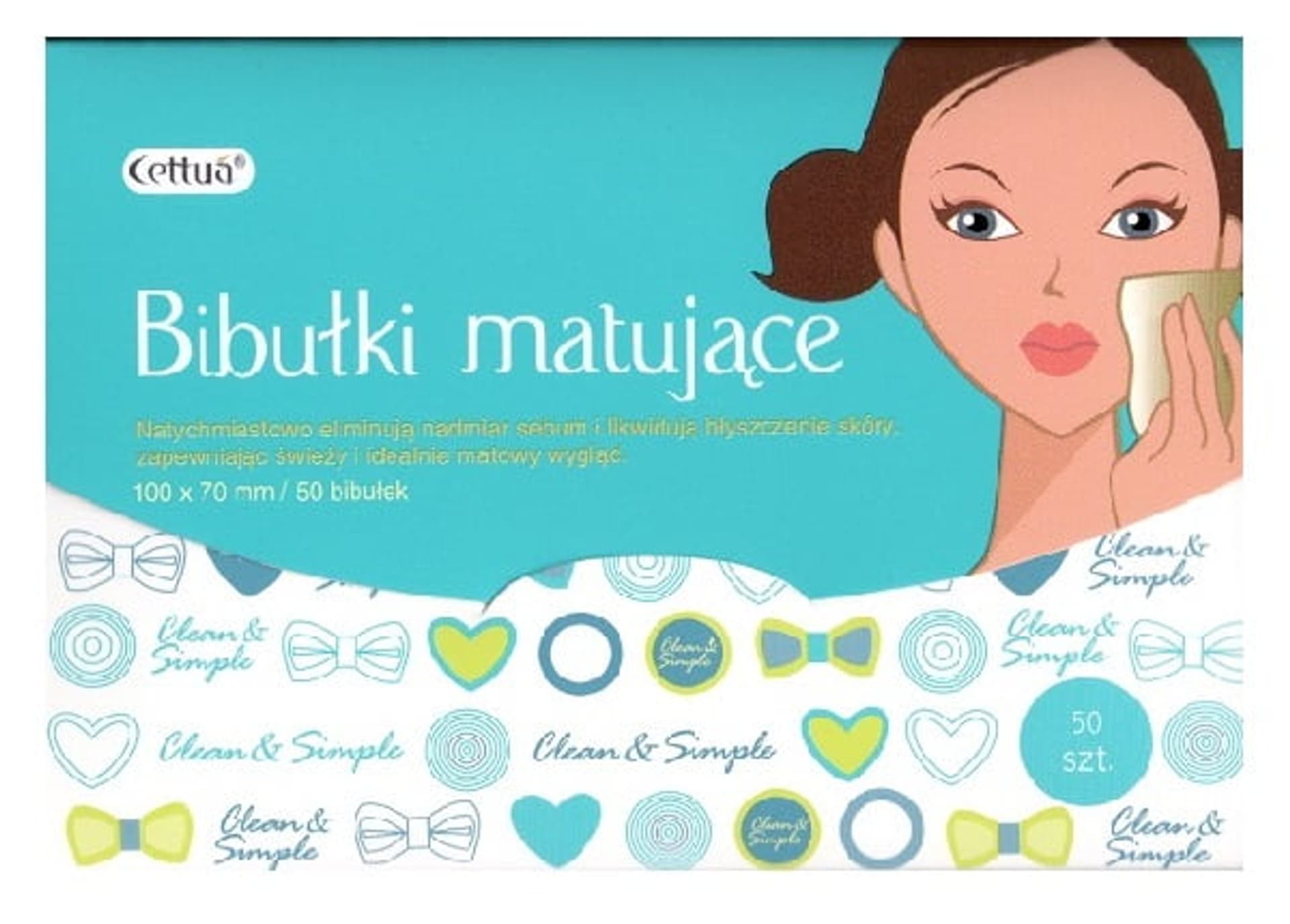 

Cettua Oil Control Tissue bibułki matujące 50 sztuk