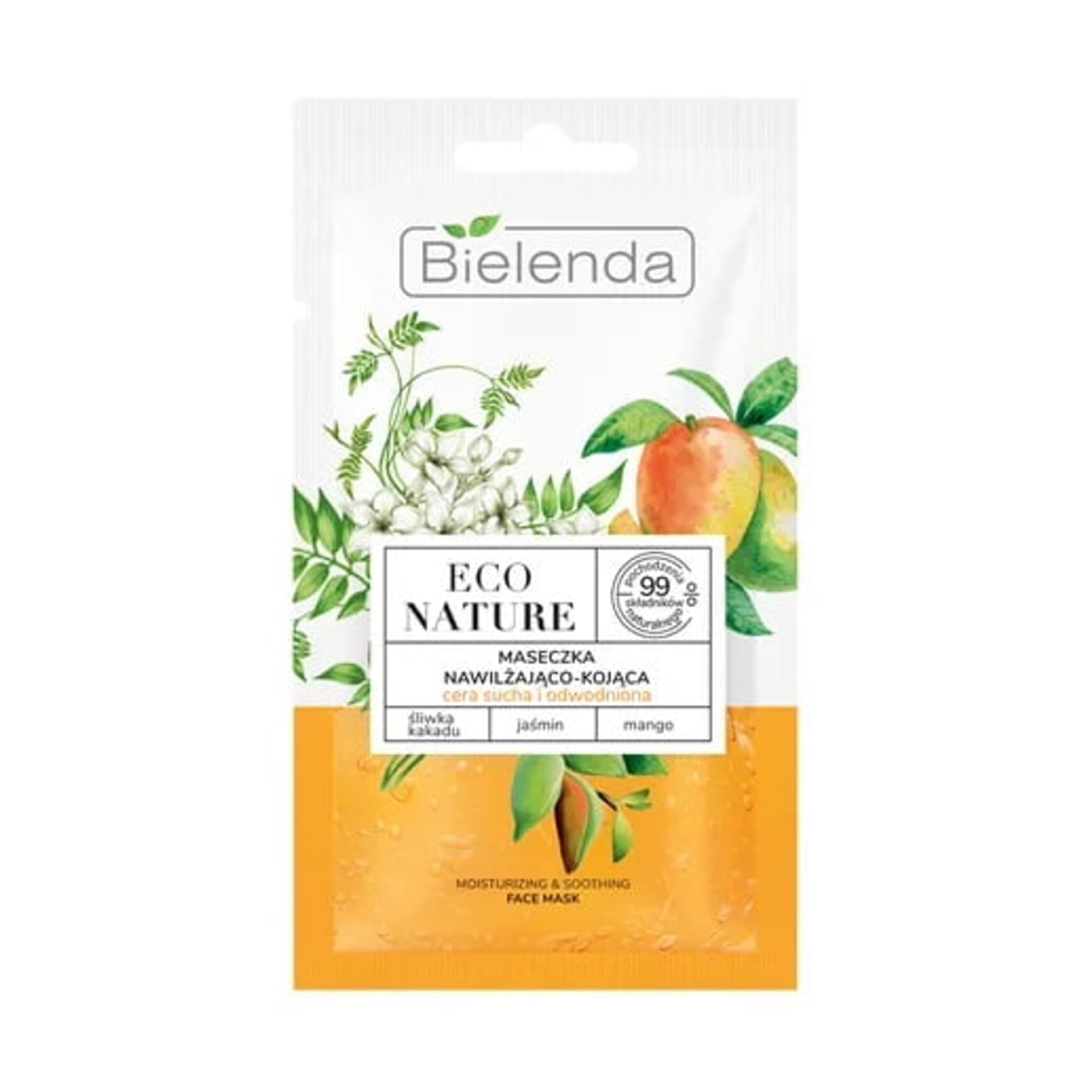 

Bielenda Eco Nature maseczka nawilżająco-kojąca Śliwka Kakadu Jaśmin Mango 8g