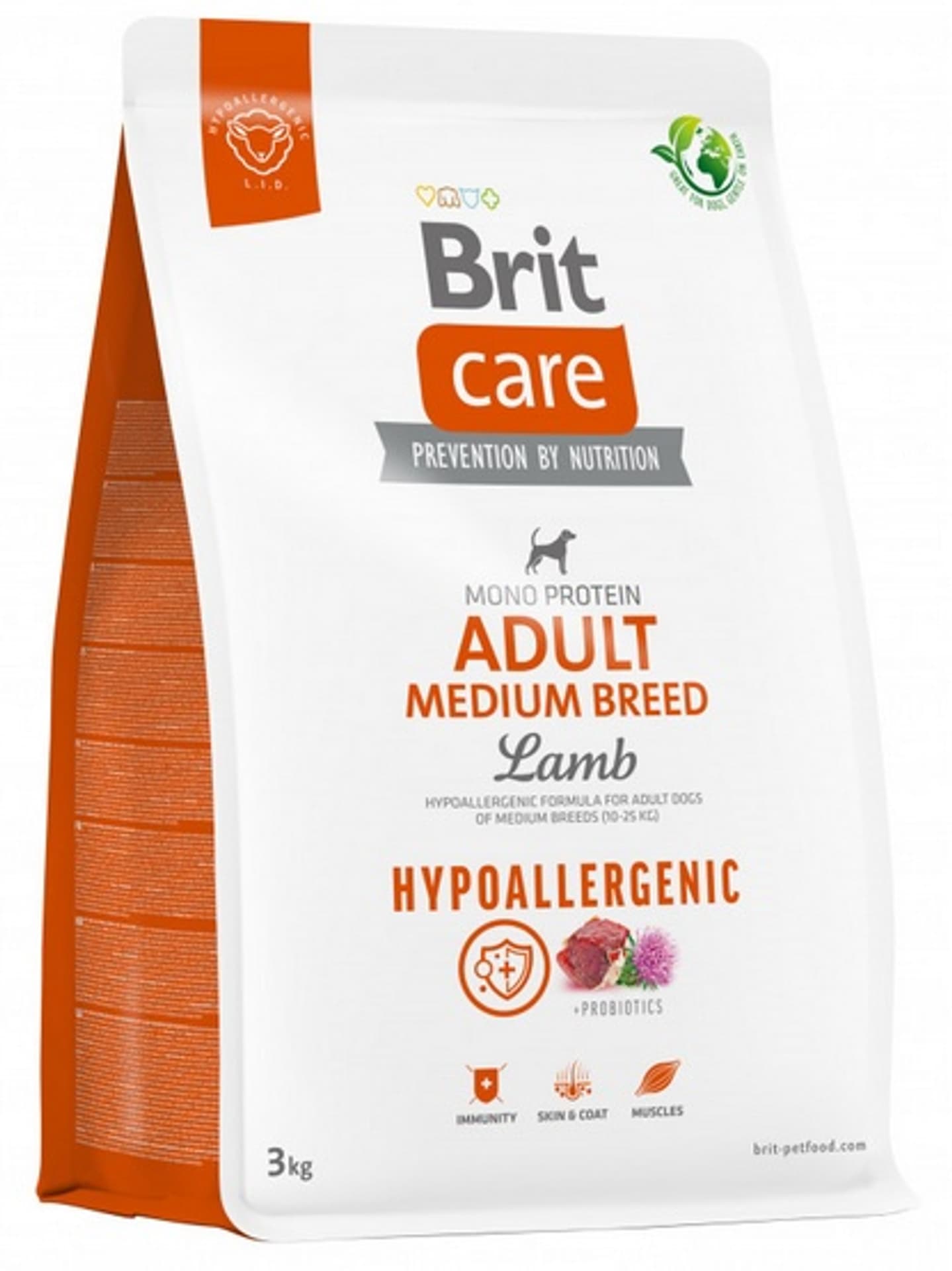 

Brit Care Dog Hypoallergenic Adult Medium Lamb 3kg