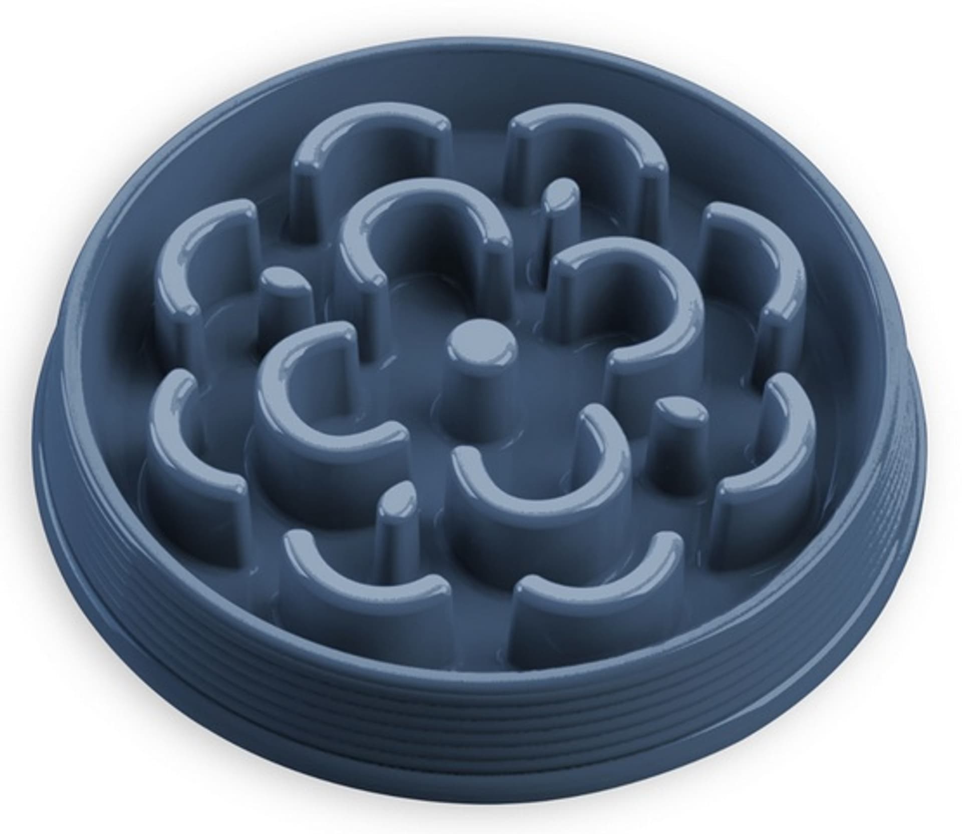 

TarHong Slow Chow Medalion Blue miska spowalniająca jedzenie średnia granat 24,8cm/0,75L