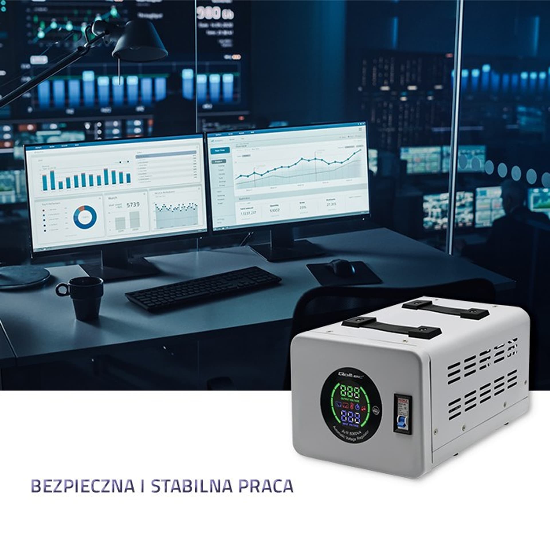 

QOLTEC STABILIZATOR NAPIĘCIA AUTOMATYCZNY AVR 5000VA