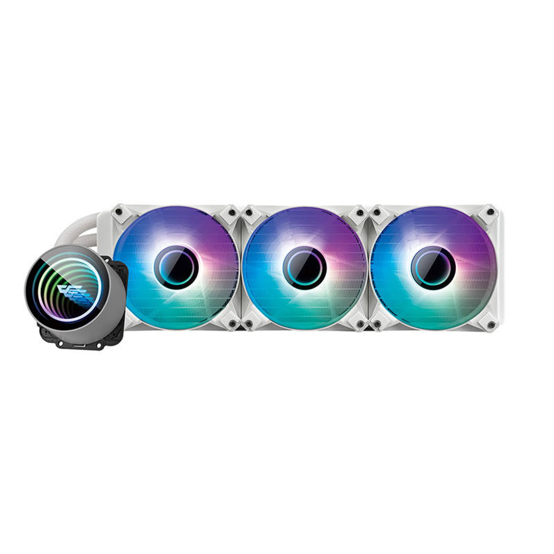 

Chłodzenie wodne komputera Darkflash DX360 V2.6 ARGB 3x 120x120 (Biały)