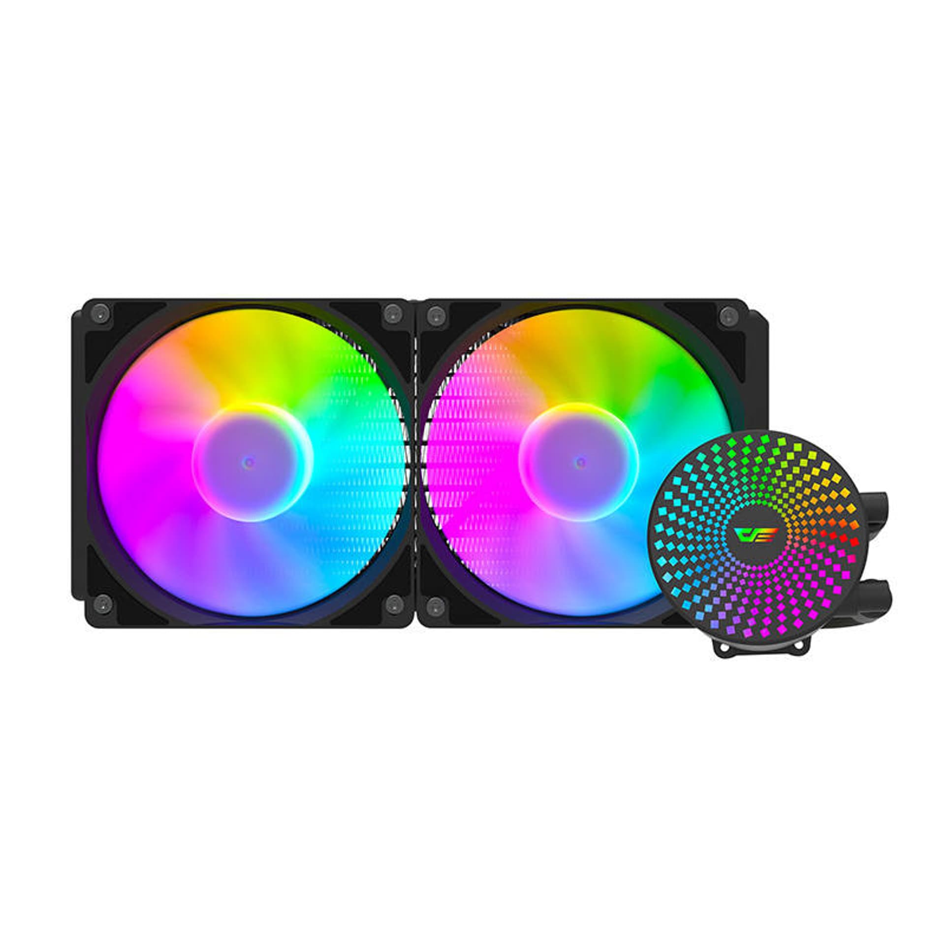 

Chłodzenie wodne komputera Darkflash DC240 ARGB 2x 120x120 (Czarny)