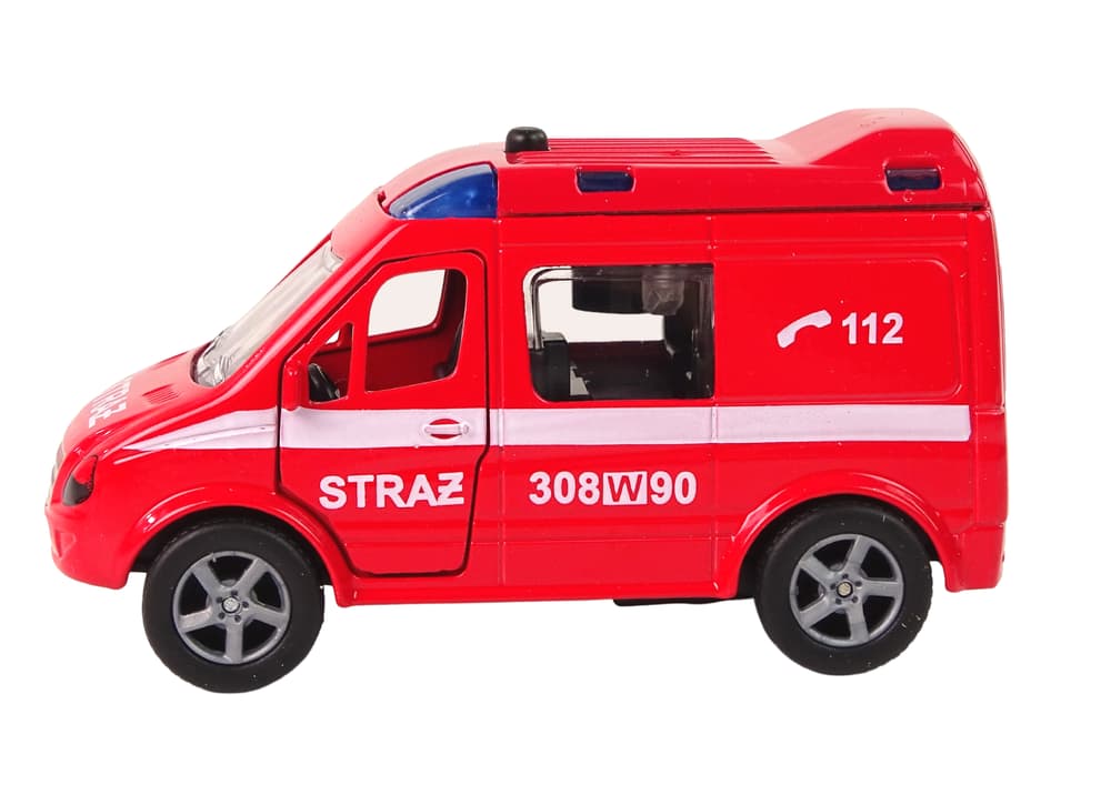 

Metalowe Autko Van Straż Pożarna Polskie Słowa HKG091