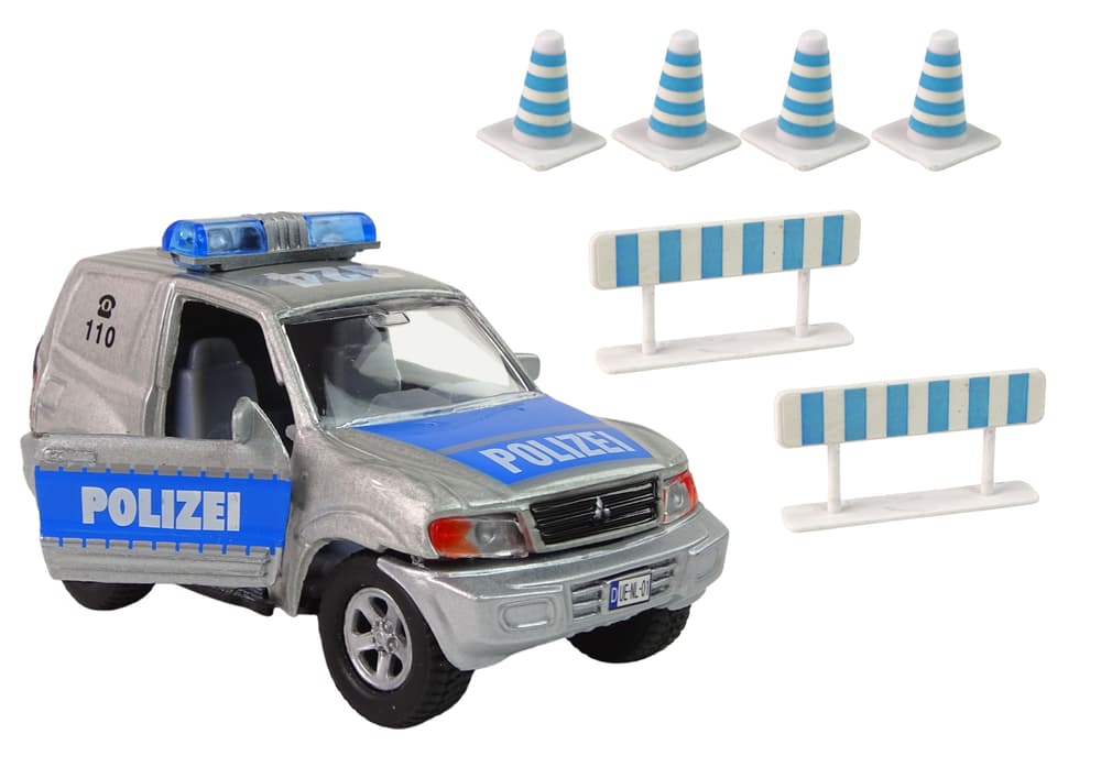 

Auto Policja z Przyczepą Znaki Drogowe Metal HXCL009