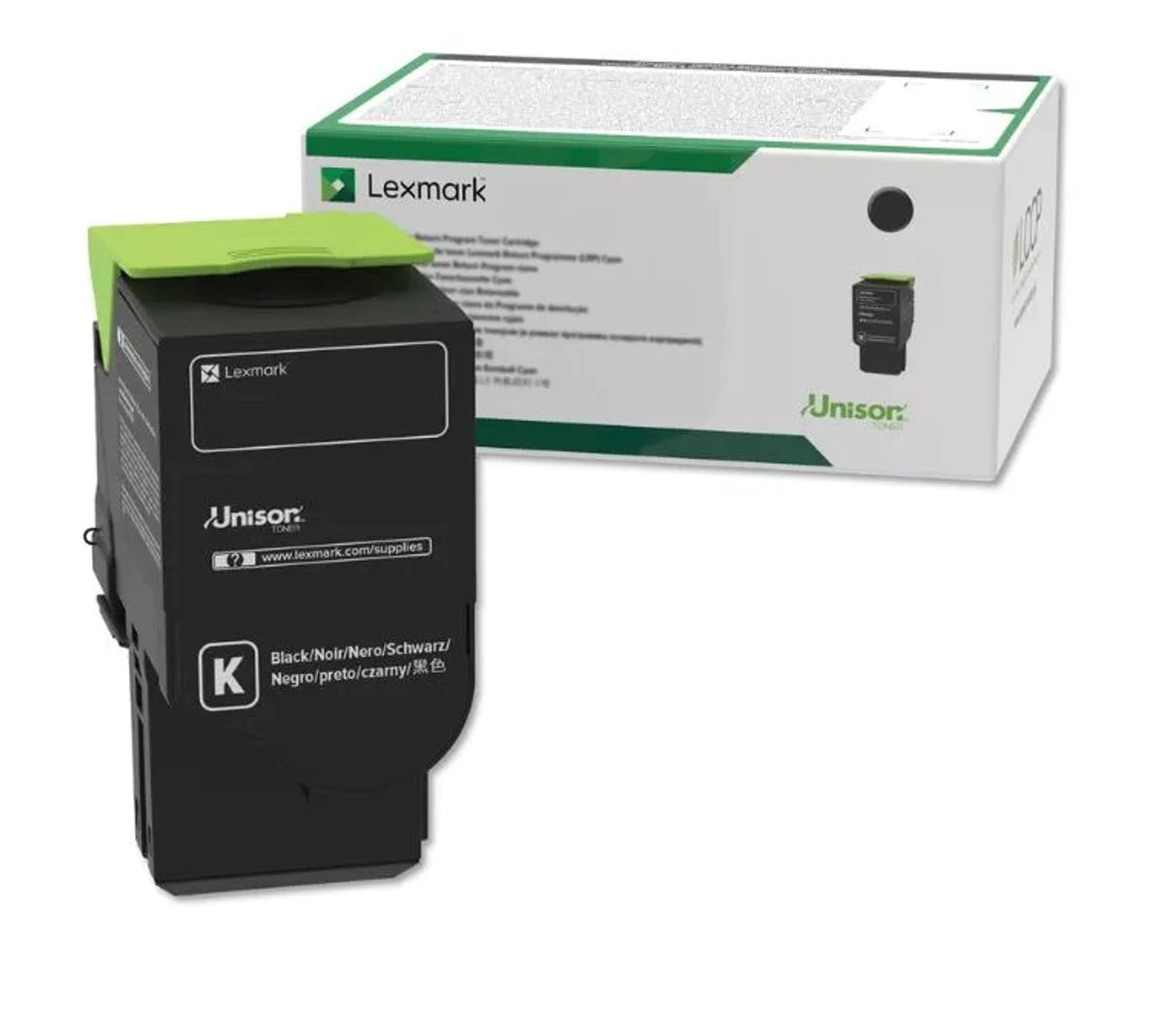 

Oryginalny Toner Black Lexmark CS421, CS521, CS622, CX421, CX522, CX622, CX625 (78C20K0)