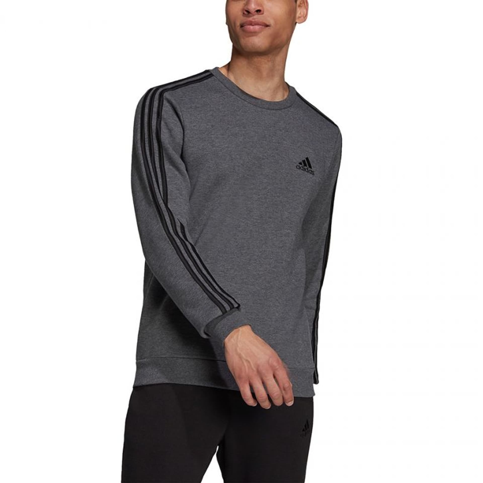

Bluza adidas Essentials Fleece M H12166 (kolor Szary/Srebrny, rozmiar S)