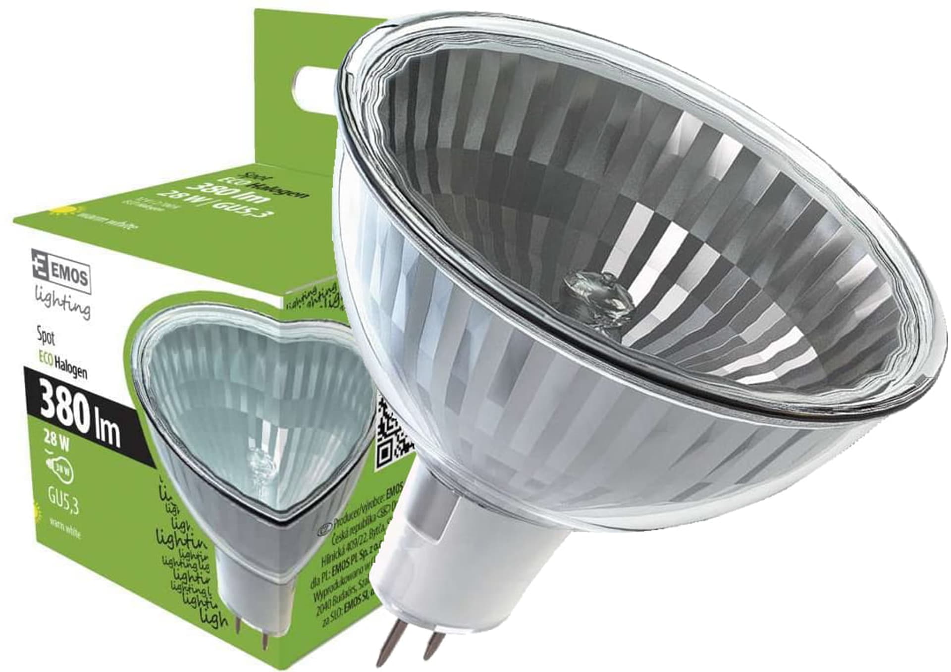 

Żarówka halogen 12V Eco MR16 28W GU5,3 ciepła