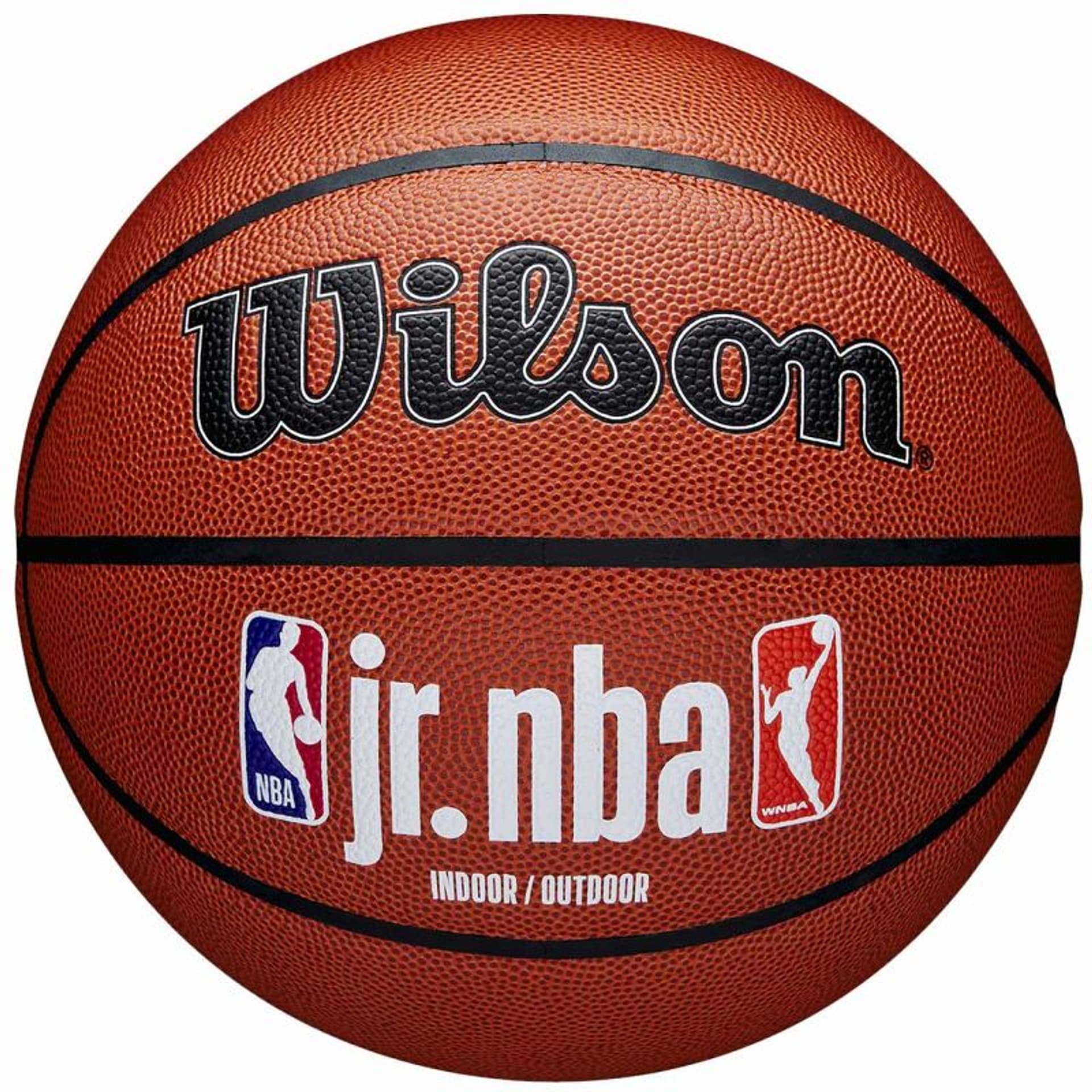 

Piłka koszykowa Wilson JR NBA Logo Indoor Outdoor (kolor Brązowy, rozmiar 5)