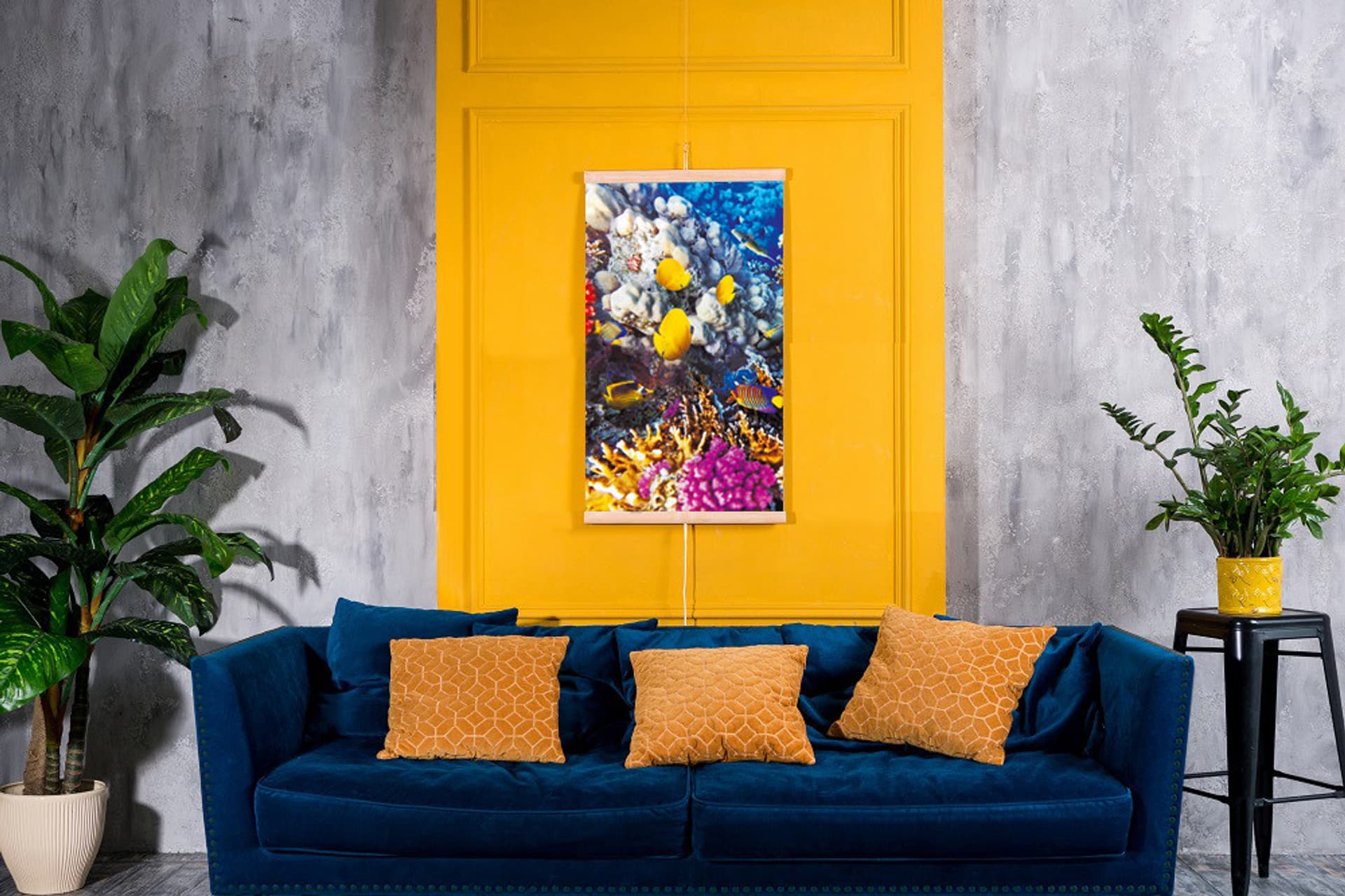 

Grzejnik na podczerwień - giętki panel grzewczy 430W TRIO wzór 6 rafa koralowa, wymiary 100x57cm