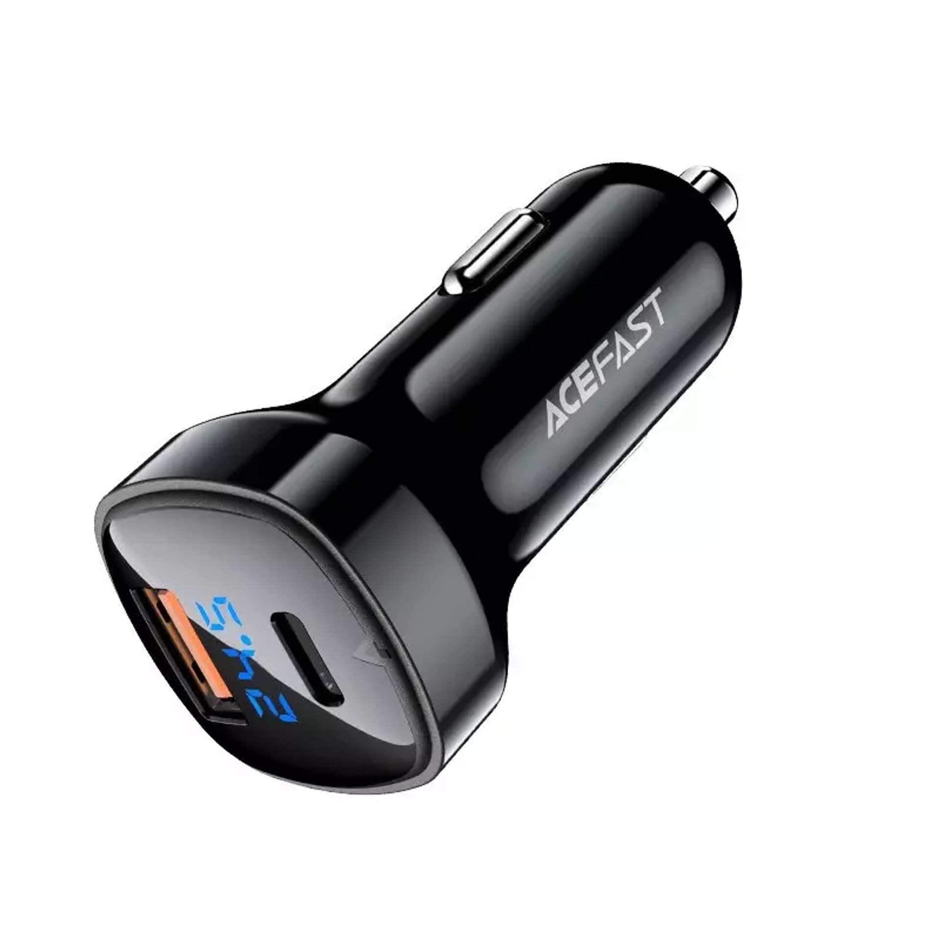 

Acefast ładowarka samochodowa 66W USB Typ C / USB, PPS, Power Delivery, Quick Charge 4.0, AFC, FCP czarny (B4 black)