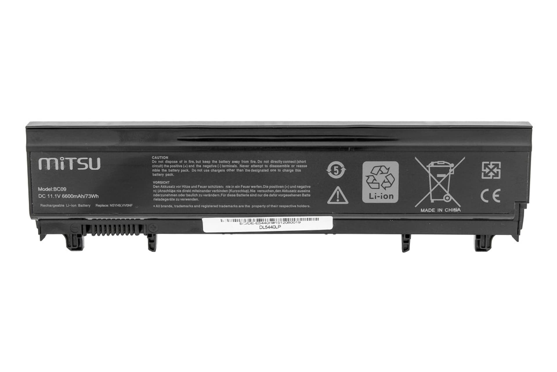 

Bateria do Dell Latitude E5440, E5540 6600 mAh (73 Wh) 10.8 - 11.1 Volt, 73 wh) 10.8 - 11.1 vol