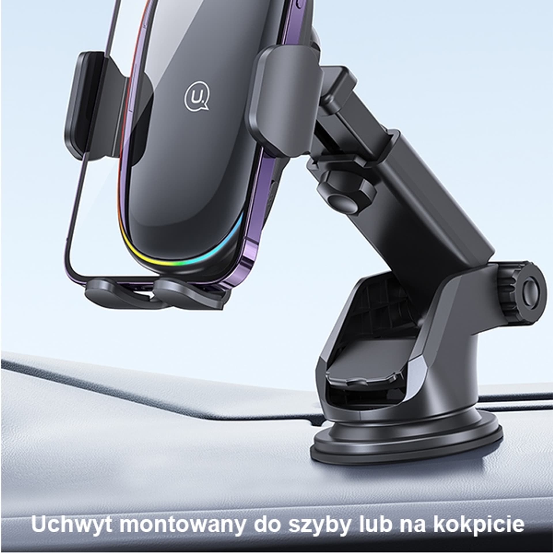 

USAMS Uchwyt indukcyjny US-CD187 15W do szyby/na deskę czarny/black CD187ZJ01