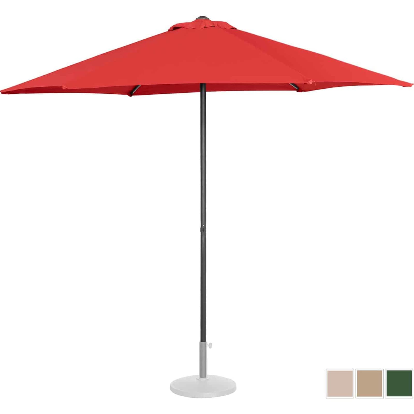 

Parasol ogrodowy okrągły śr. 270 cm czerwony