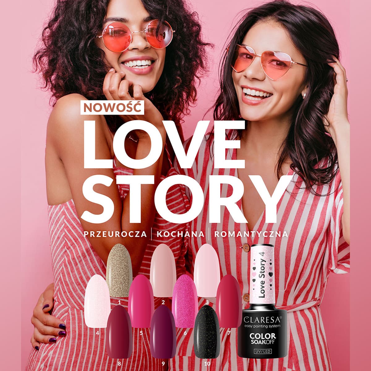 

CLARESA Lakier Hybrydowy LOVE STORY 10 - 5g