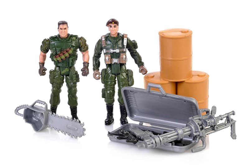 

ZESTAW WOJSKOWY MILITARNY ŻOŁNIERZE KARABINY FIGUR