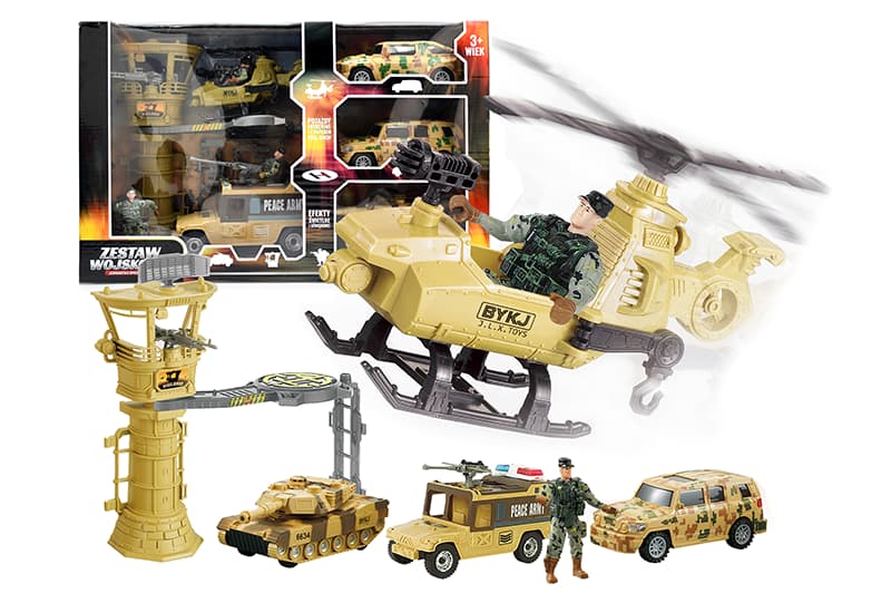 

ZESTAW WOJSKOWY MILITARNY ŻOŁNIERZ AUTKA FIGURKI