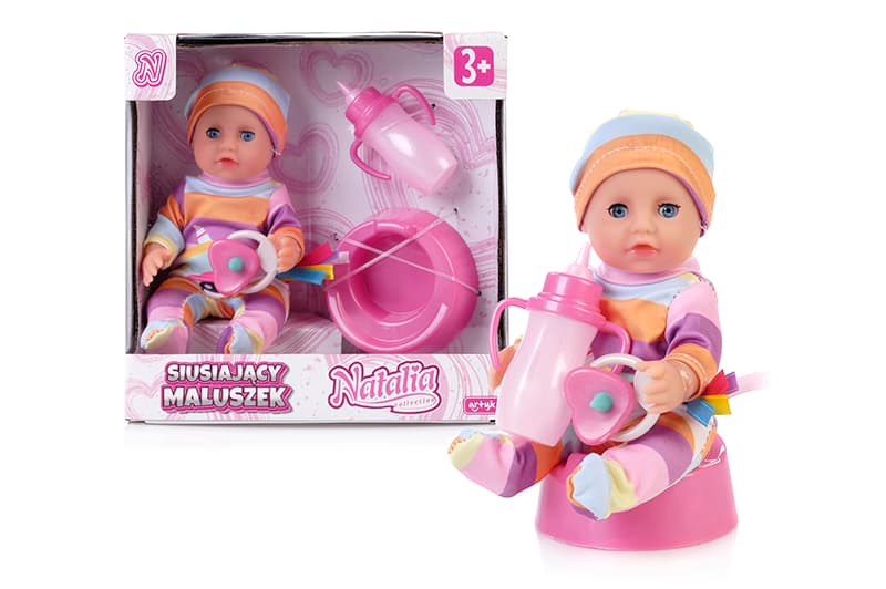 

LALKA BOBAS SMOCZEK BUTELKA NOCNIK PIJE SIUSIA 3+