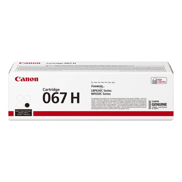 

Canon oryginalny toner 067 H BK, 5106C002, black, 3130s, high capacity, Canon LBP631Cdw, LBP633Cdw, MF651Cw, MF655Cdw, MF657Cdw, O
