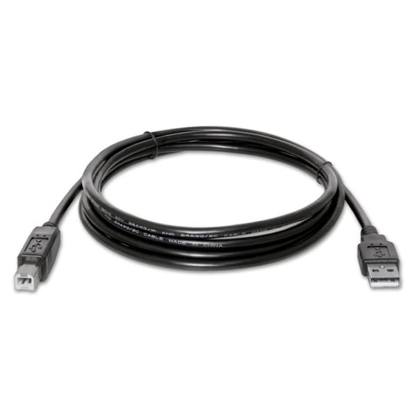 

Logo USB kabel (2.0), USB A M - USB B (M), 5m, czarny, M)/czarn