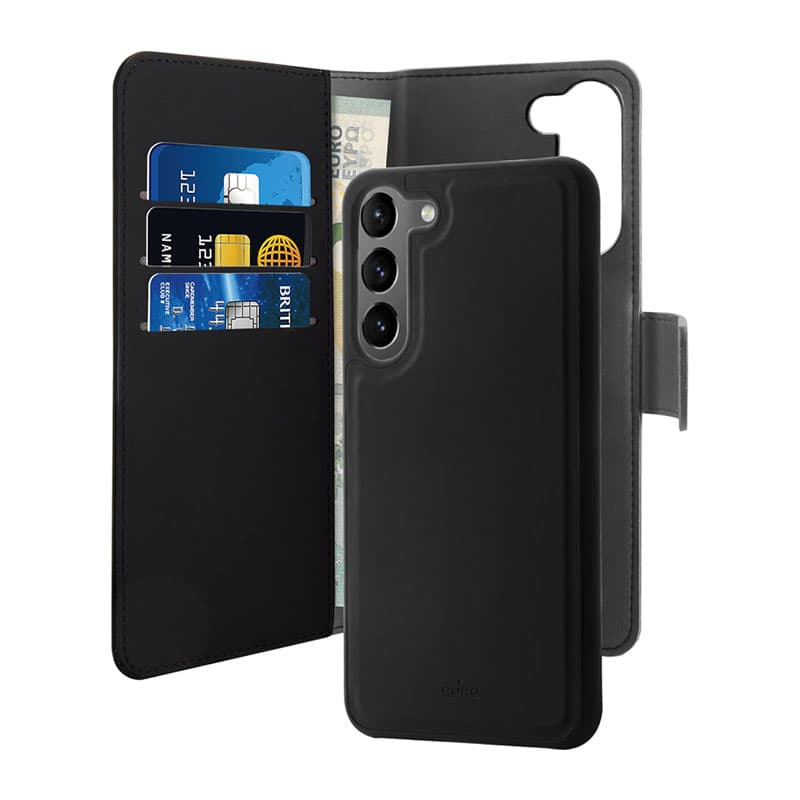 

PURO Wallet Detachable - Etui 2w1 Samsung Galaxy S23+ (czarny)