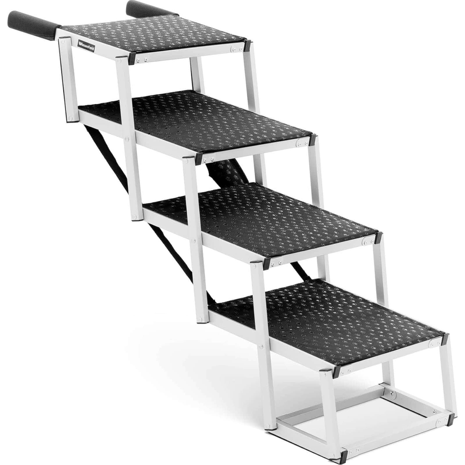 

Schody dla psa do samochodu składane aluminiowe wys. 60 cm do 68 kg - 4 stopnie