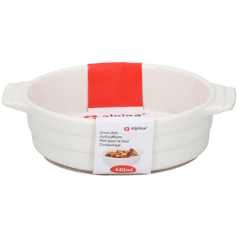 

Alpina - Naczynie do pieczenia 440 ml (biały)