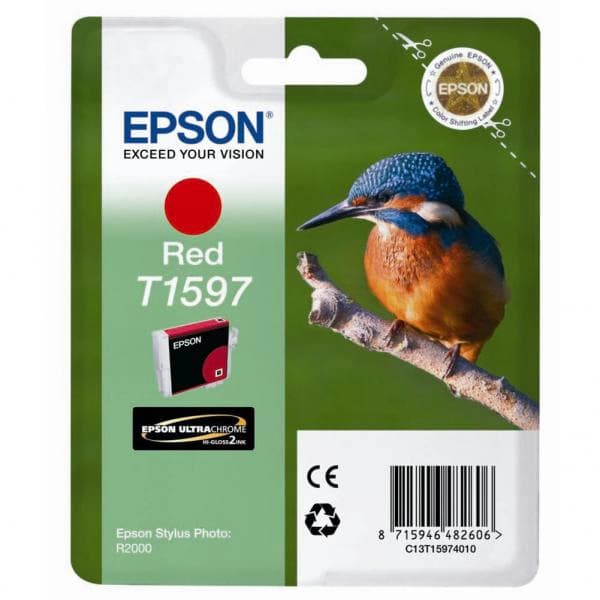 

Epson oryginalny ink / tusz C13T15974010, red, 17ml, Epson Stylus Photo R2000
