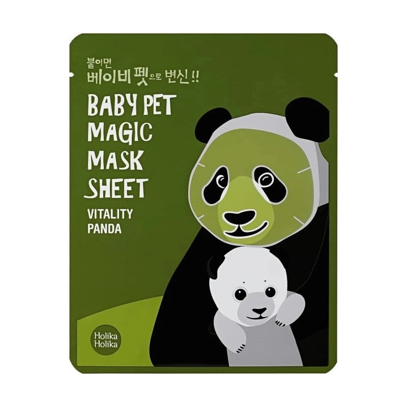

HOLIKA HOLIKA Baby Pet Magic Mask Sheet Vitality Panda witaminowa maseczka pielęgnacyjna do twarzy na bawełnianej płachcie