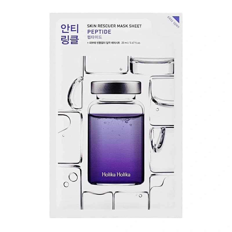 

HOLIKA HOLIKA Skin Rescuer Mask Sheet Peptide przeciwzmarszczkowa maseczka z peptydami na bawełnianej płachcie