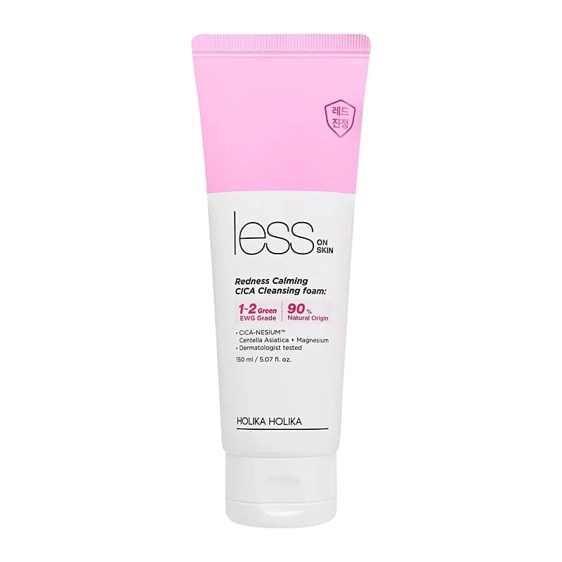 

HOLIKA HOLIKA Less On Skin Redness Calming CICA Cleansing Foam pianka myjąca do podrażnionej i zaczerwienionej skóry 150ml