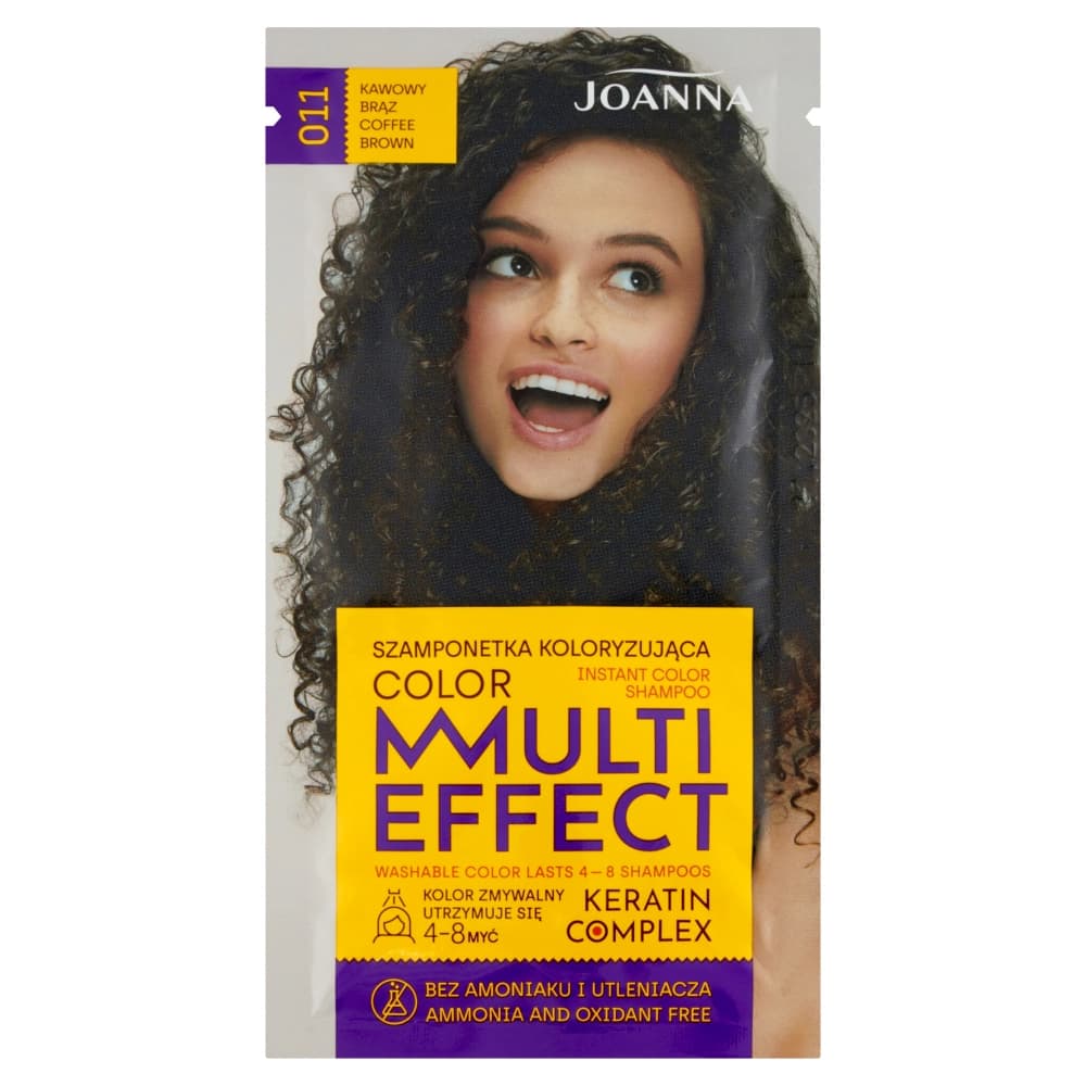 

Joanna Multi Effect szamponetka koloryzująca 011 Kawowy Brąz 35g