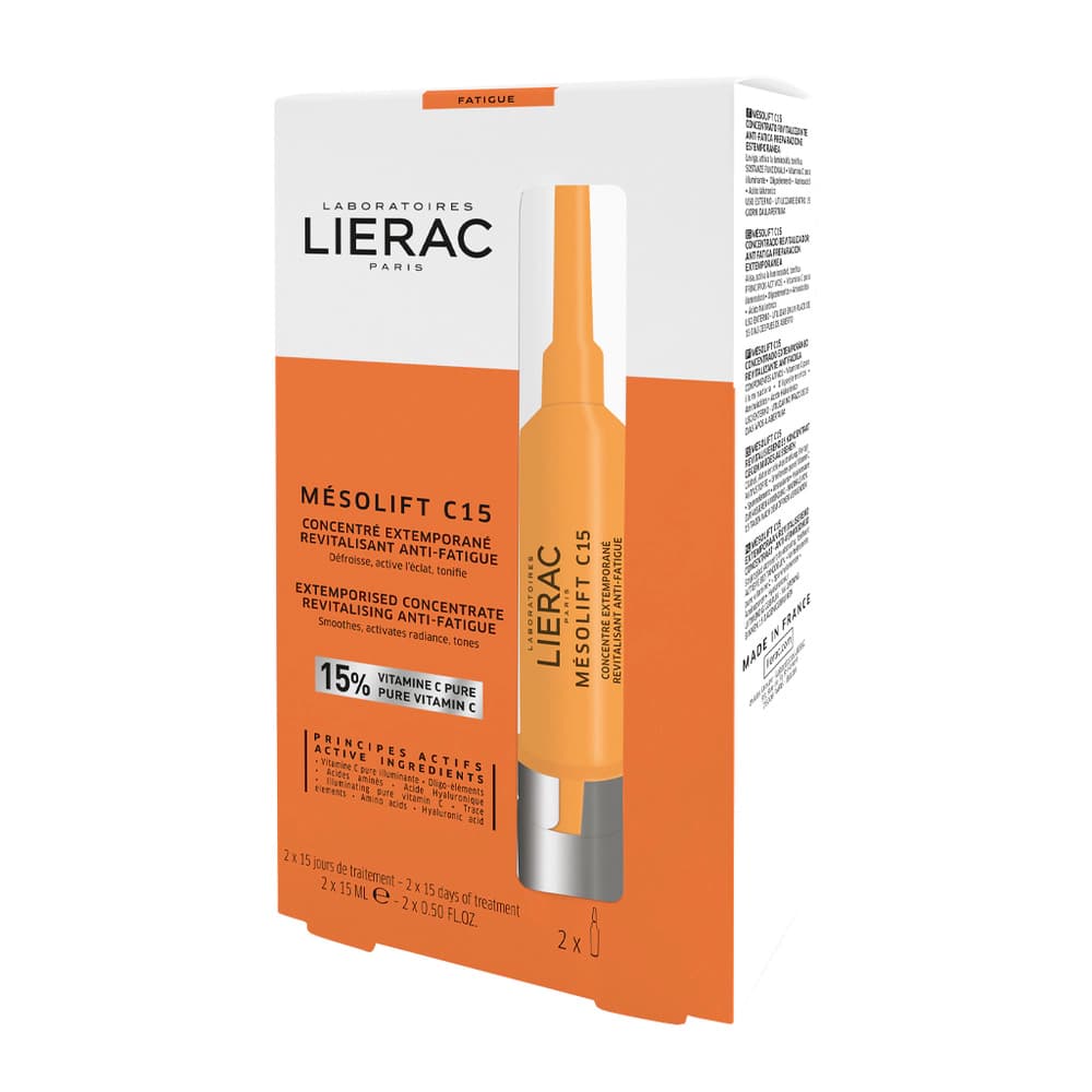 

LIERAC Mesolift C15 ekspresowy rewitalizujący koncentrat przeciw oznakom zmęczenia 2x15ml