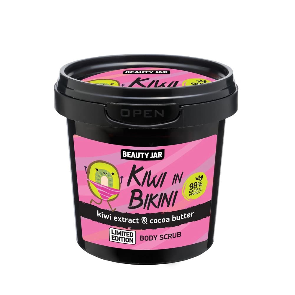 

BEAUTY JAR Kiwi In Bikini peeling do ciała z ekstraktem z kiwi i masłem kakaowym 200g