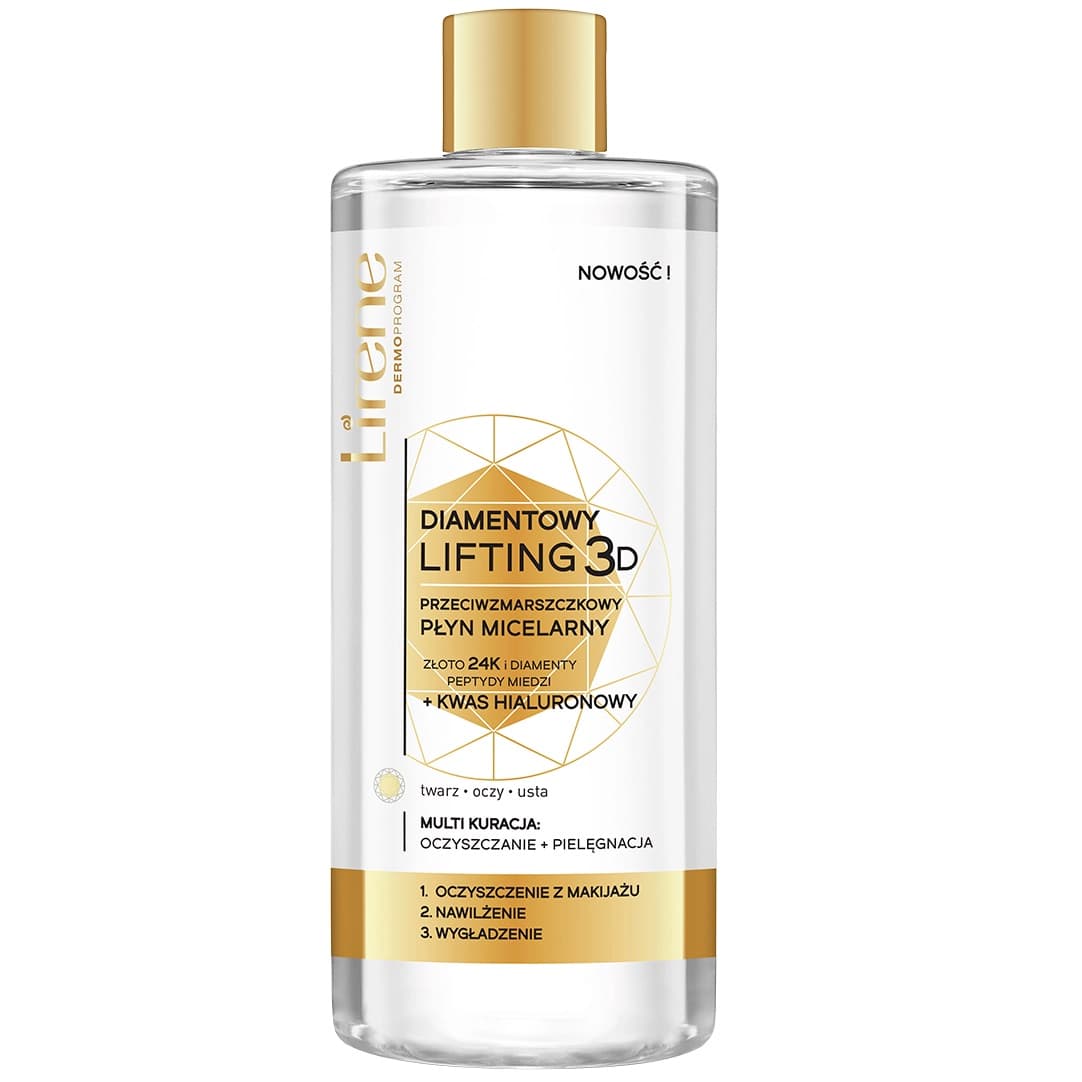 

Lirene Diamentowy Lifting 3D przeciwzmarszczkowy płyn micelarny 400ml