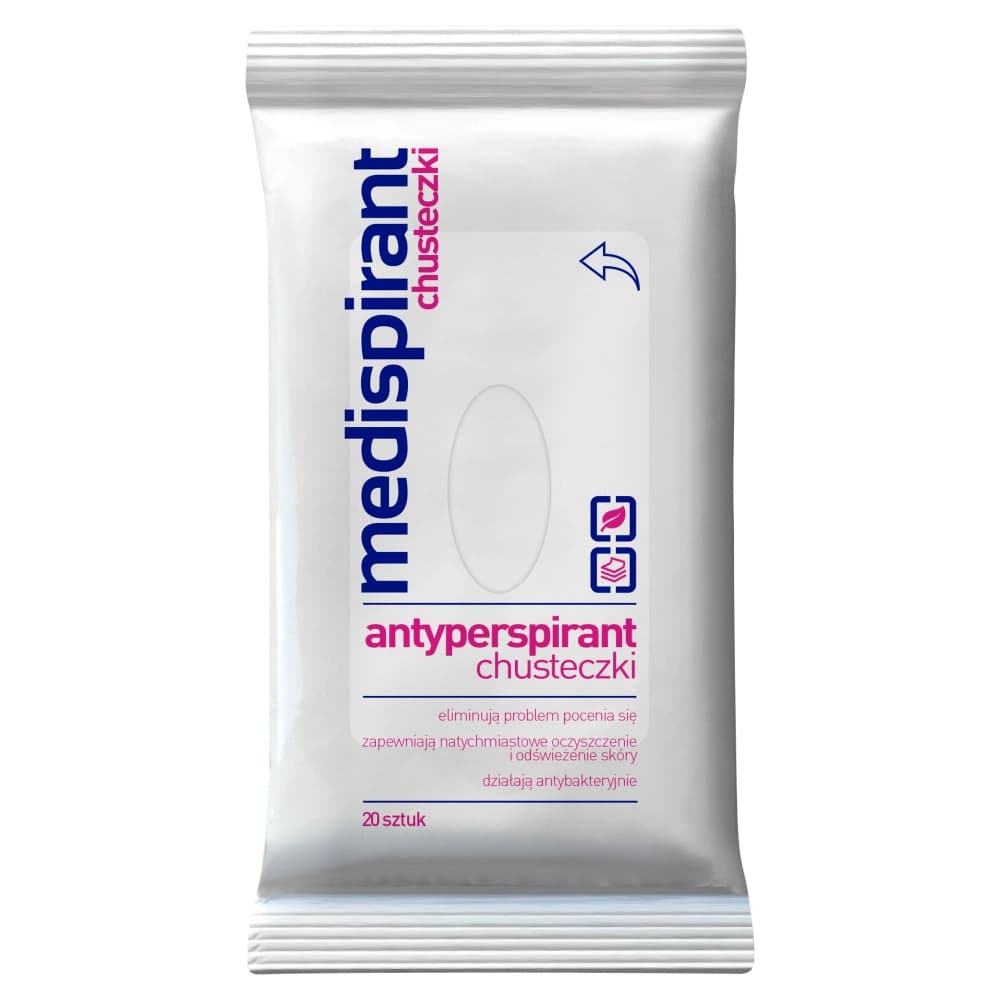 

Medispirant Antyperspirant chusteczki 20szt