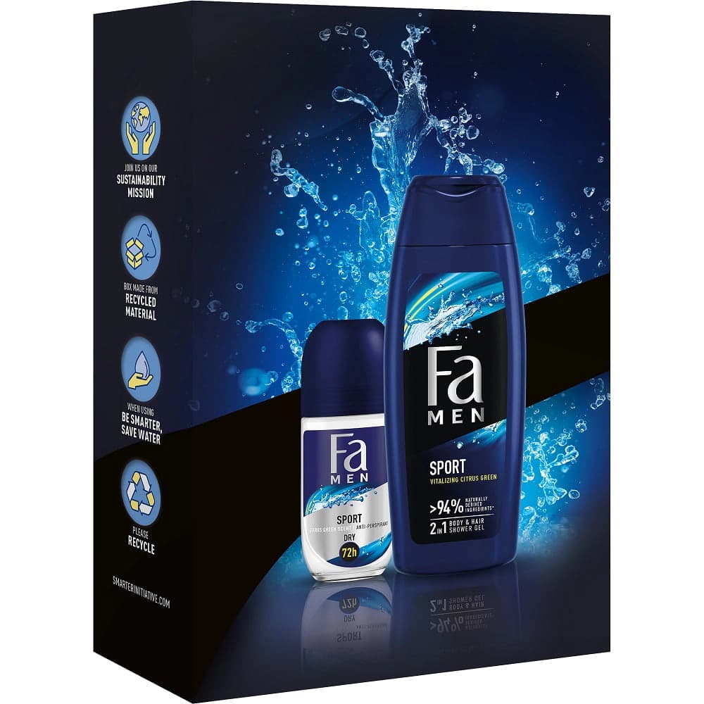 

Fa Men Sport zestaw żel pod prysznic 250ml + antyperspirant w kulce 50ml