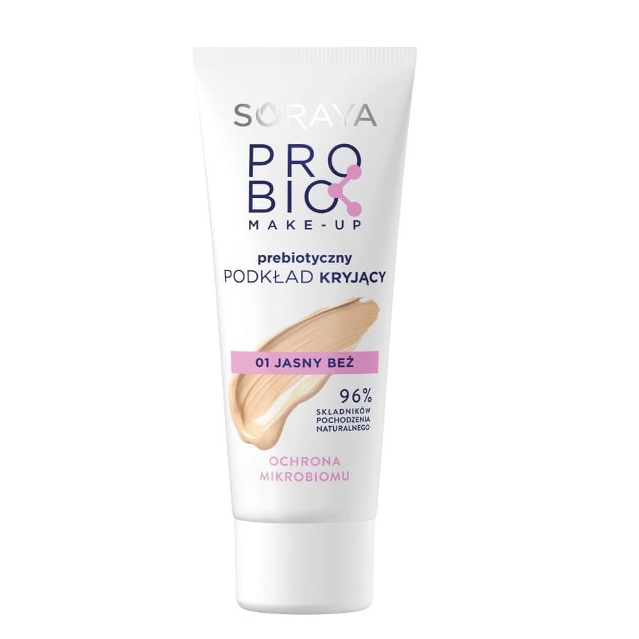 

Soraya Probio Make-Up Prebiotyczny Podkład kryjący 01 jasny beż - ochrona mikrobiomu 30ml