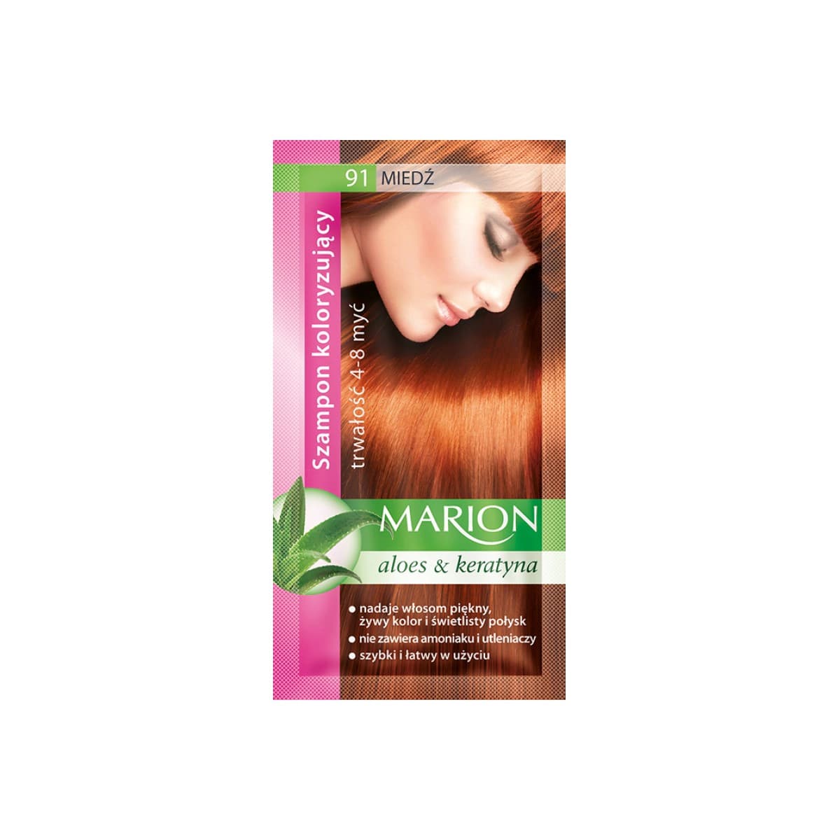 

Marion Szampon koloryzujący 4-8 myć nr 91 miedź