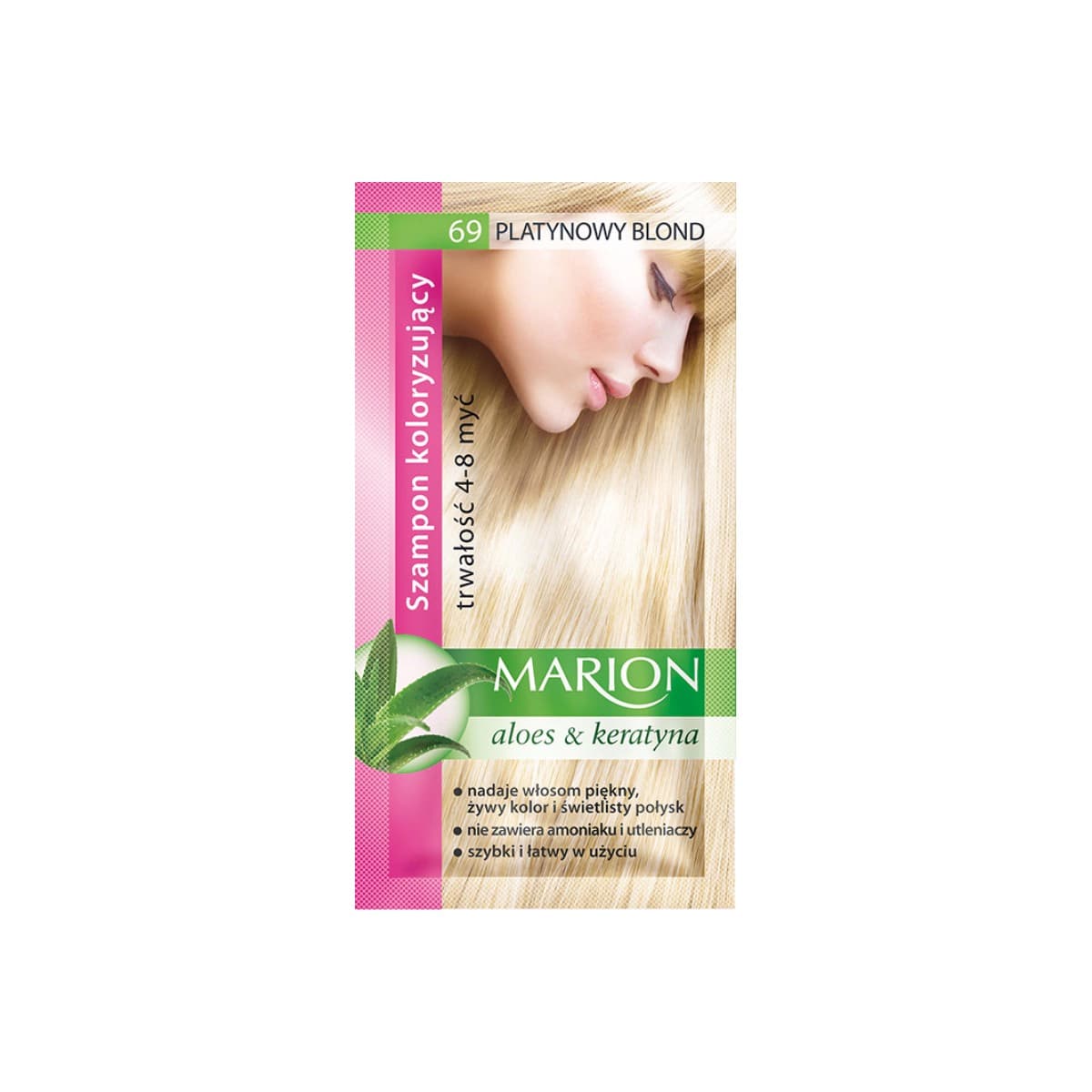 

Marion Szampon koloryzujący 4-8 myć nr 69 platynowy blond