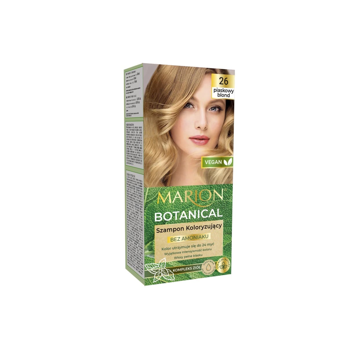 

Marion Szampon koloryzujący Botanical (Vege) nr 26 Piaskowy Blond 1op.